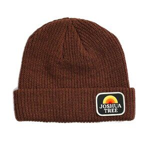 American Needle Men Knit Beanie Fisher Patch Brown New With Tags